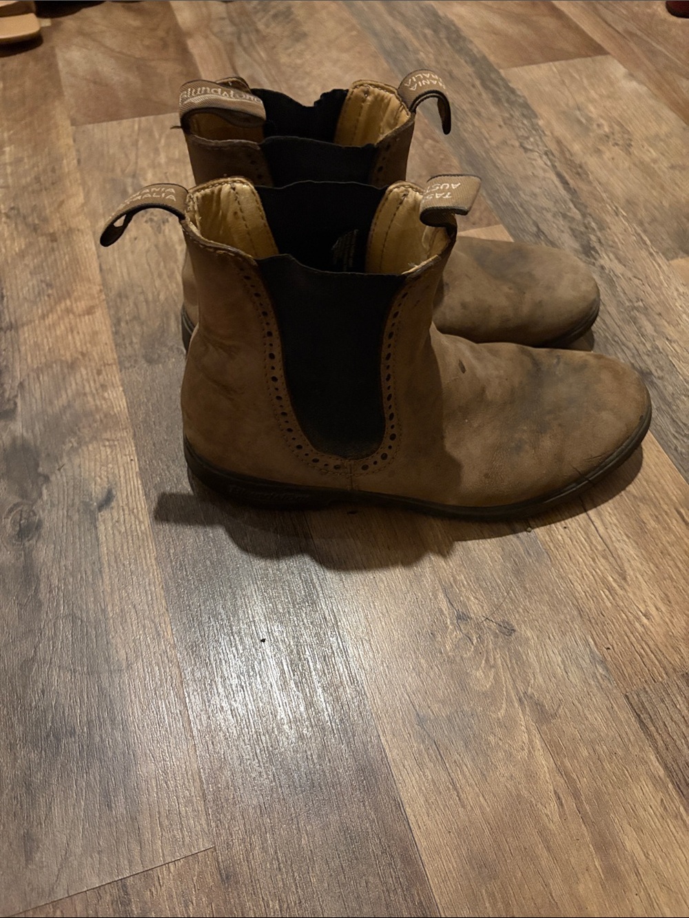 Blundstone Men's Brown Chelsea Work Boots